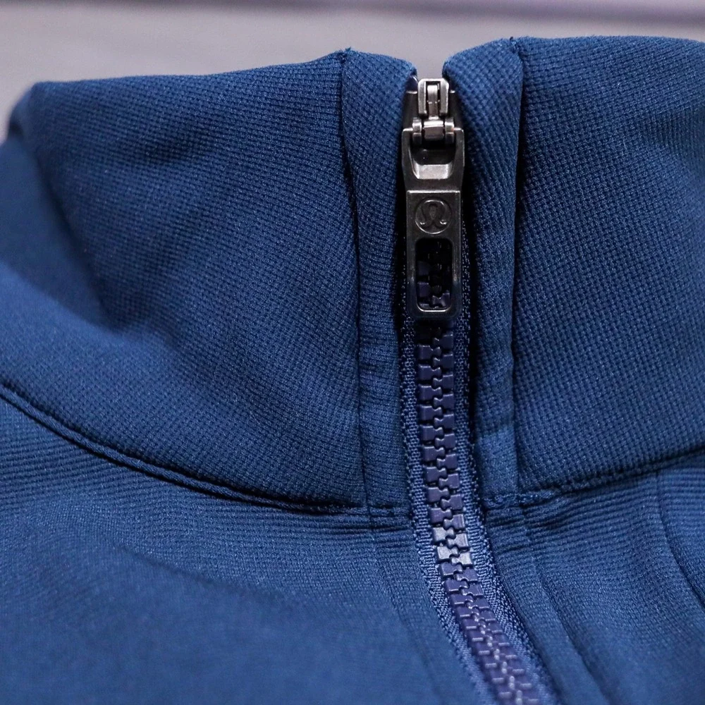 Lululemon Sojourn Jacket Mens XXL Navy Blue Full Zip Warpstreme Athletic Track